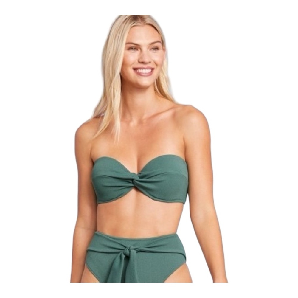 Shade & Shore Lightly Lined Twist-Front Crepe Tex… - image 4